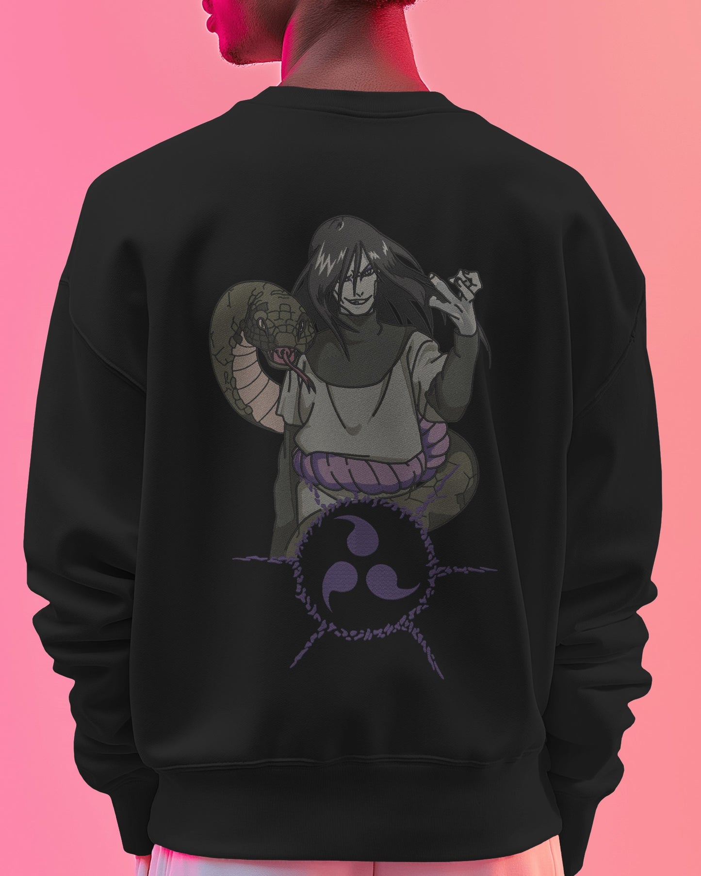 OROCHIMARU Embroidered Oversized Sweatshirt