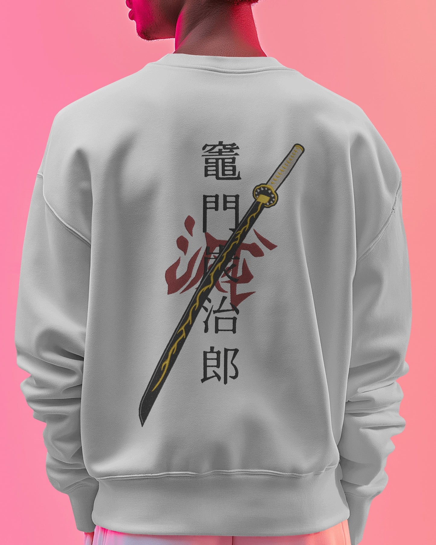 ZENITSU Embroidered Oversized Sweatshirt