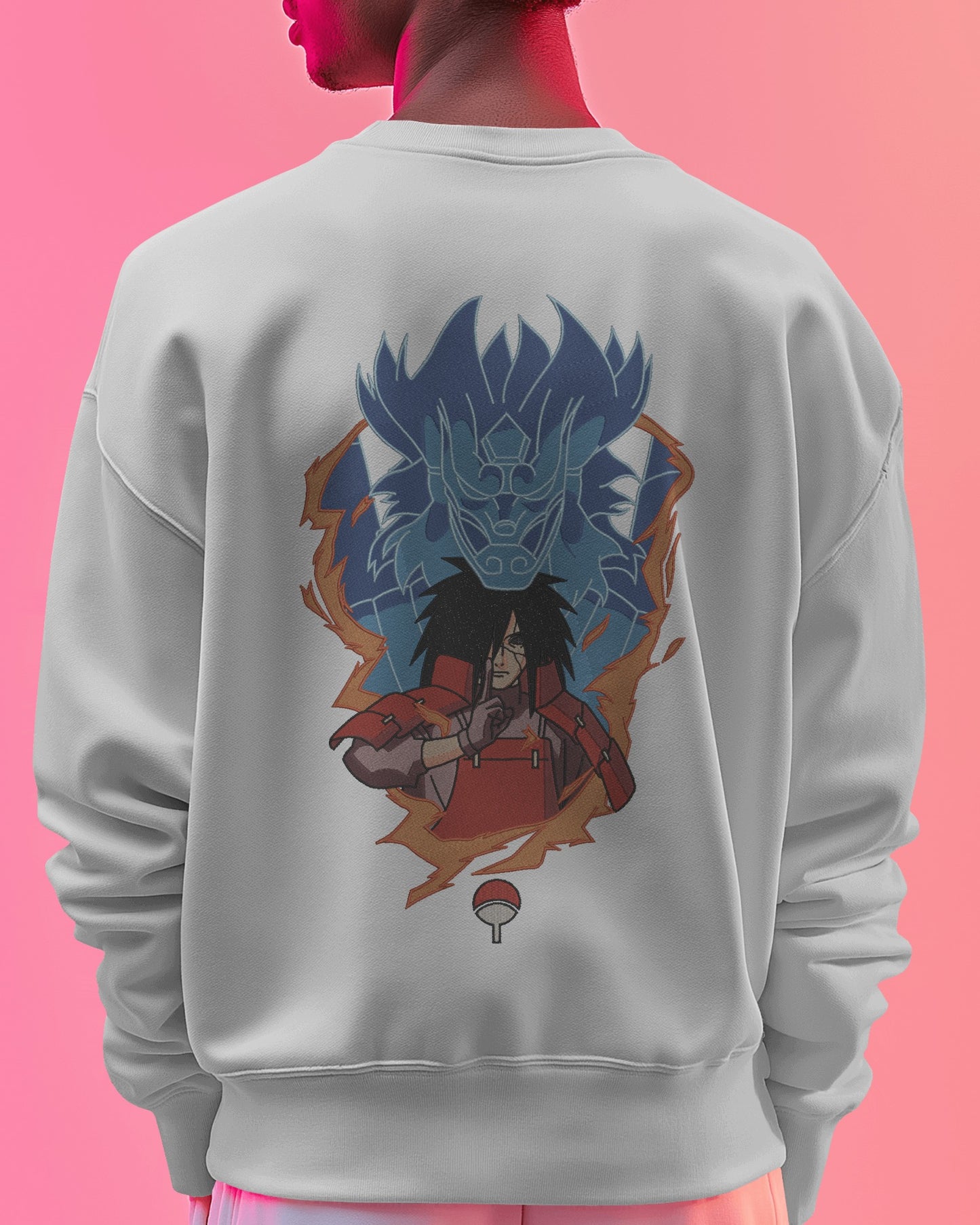 MADARA UCHIHA-SUSANO Embroidered Oversized Sweatshirt