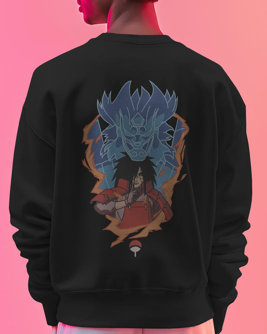 MADARA UCHIHA-SUSANO Embroidered Oversized Sweatshirt