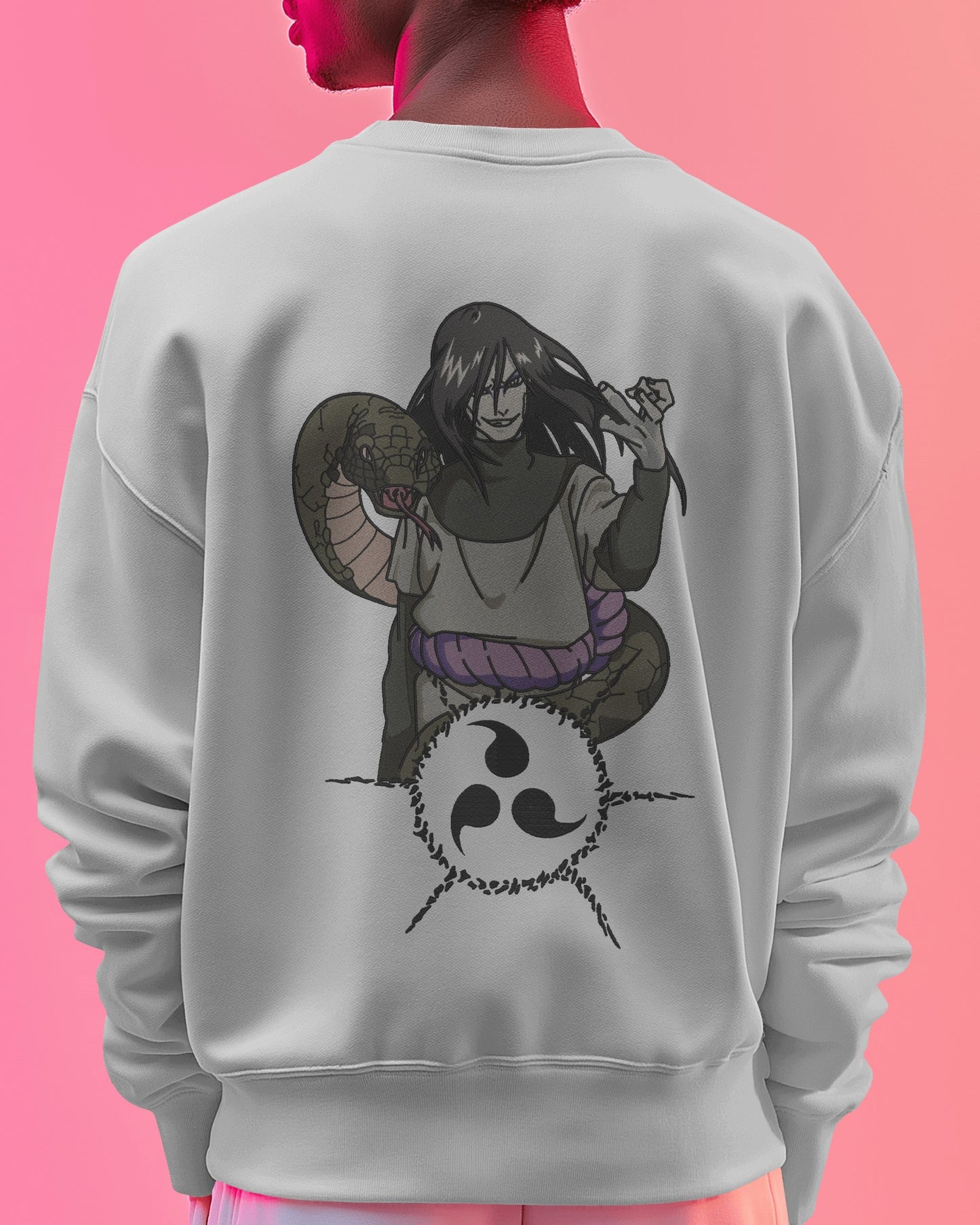 OROCHIMARU Embroidered Oversized Sweatshirt