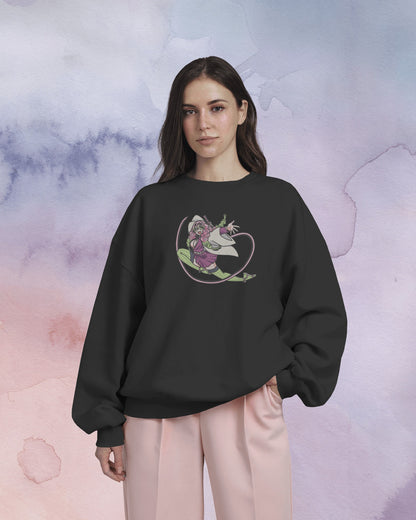 MITSURI KANROJI - LOVE HASHIRA Embroidered Oversized Sweatshirt