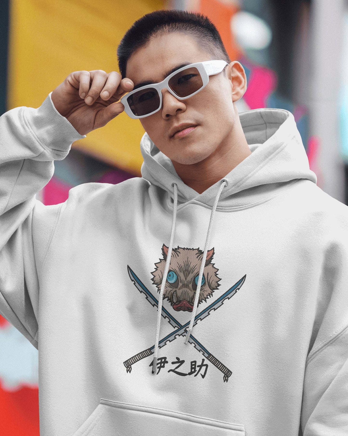 INOSUKE Embroidered Oversized Hoodie