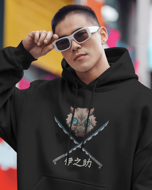 INOSUKE Embroidered Oversized Hoodie