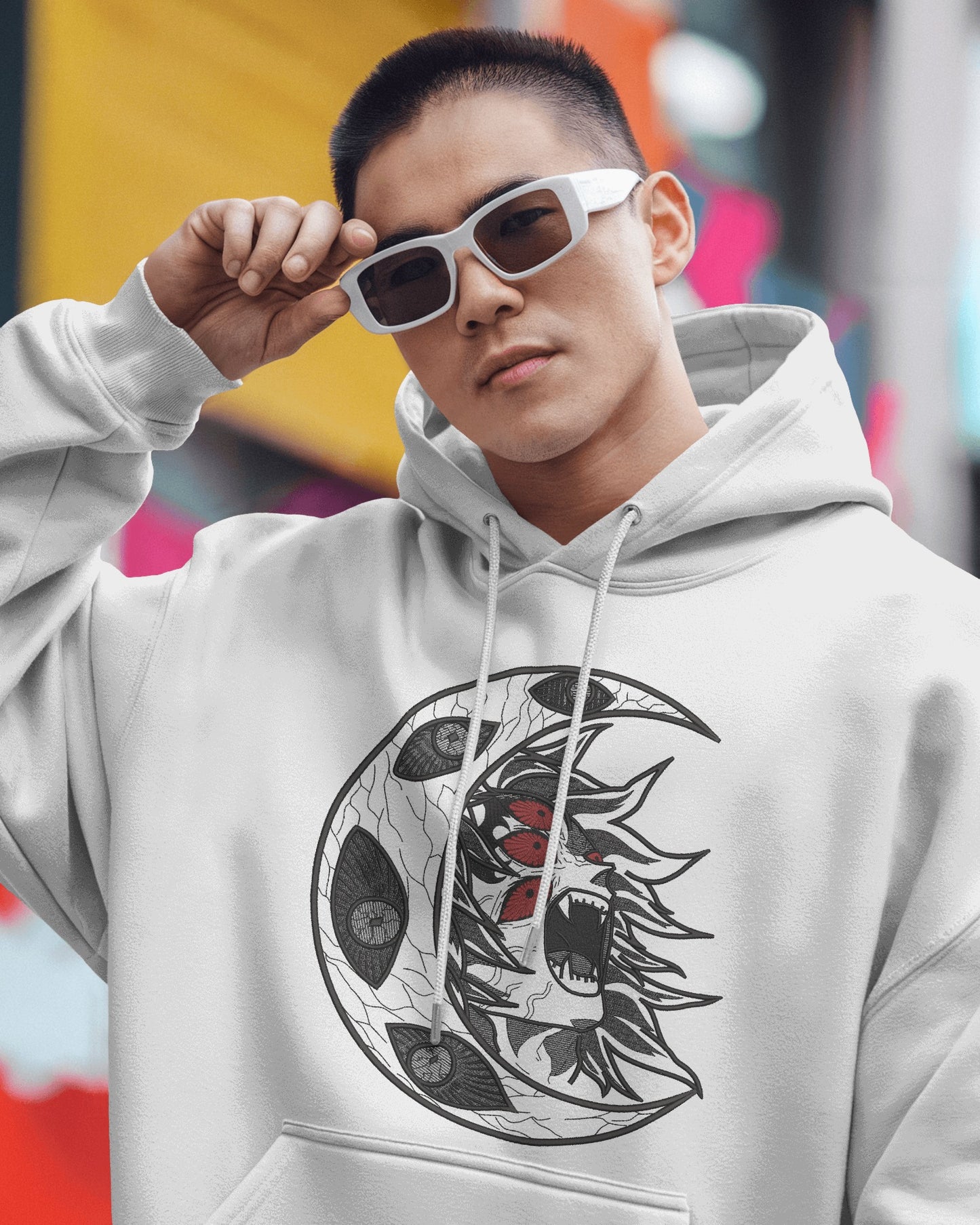 KOKUSHIBO - UPPERMOON 1 Embroidered Oversized Hoodie