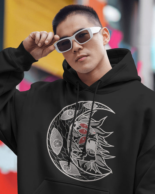 KOKUSHIBO - UPPERMOON 1 Embroidered Oversized Hoodie