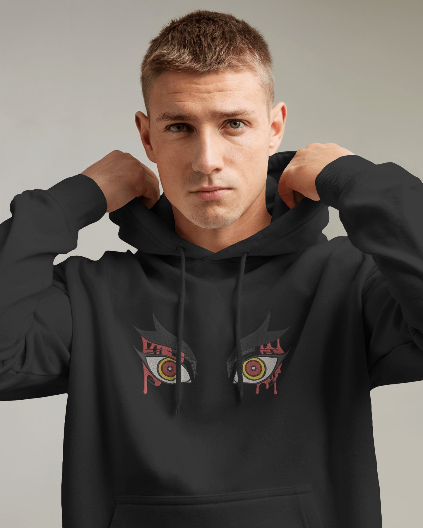 KYOJURO RENGOKU - FLAME HASHIRA Embroidered Oversized Hoodie