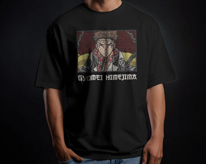 GYOMEI HIMEJIMA-STONE HASHIRA Embroidered Oversized TShirt