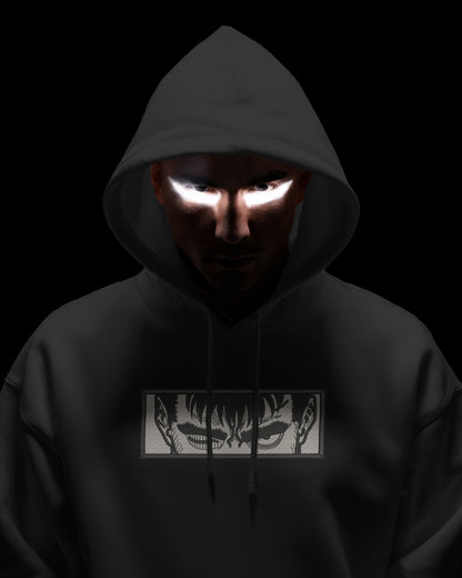 GUTS Black & White Embroidered Hoodie