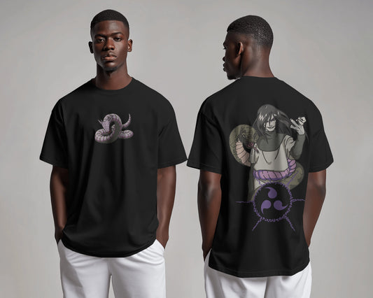 OROCHIMARU Embroidered Oversized TShirt