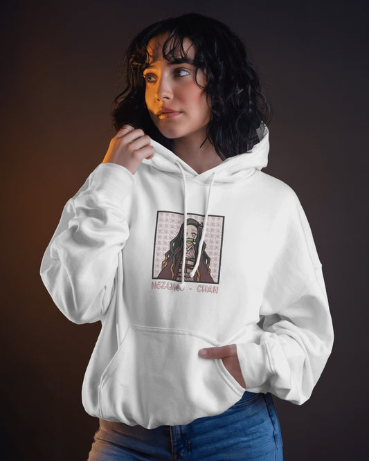 NEZUKO Embroidered Oversized Hoodie