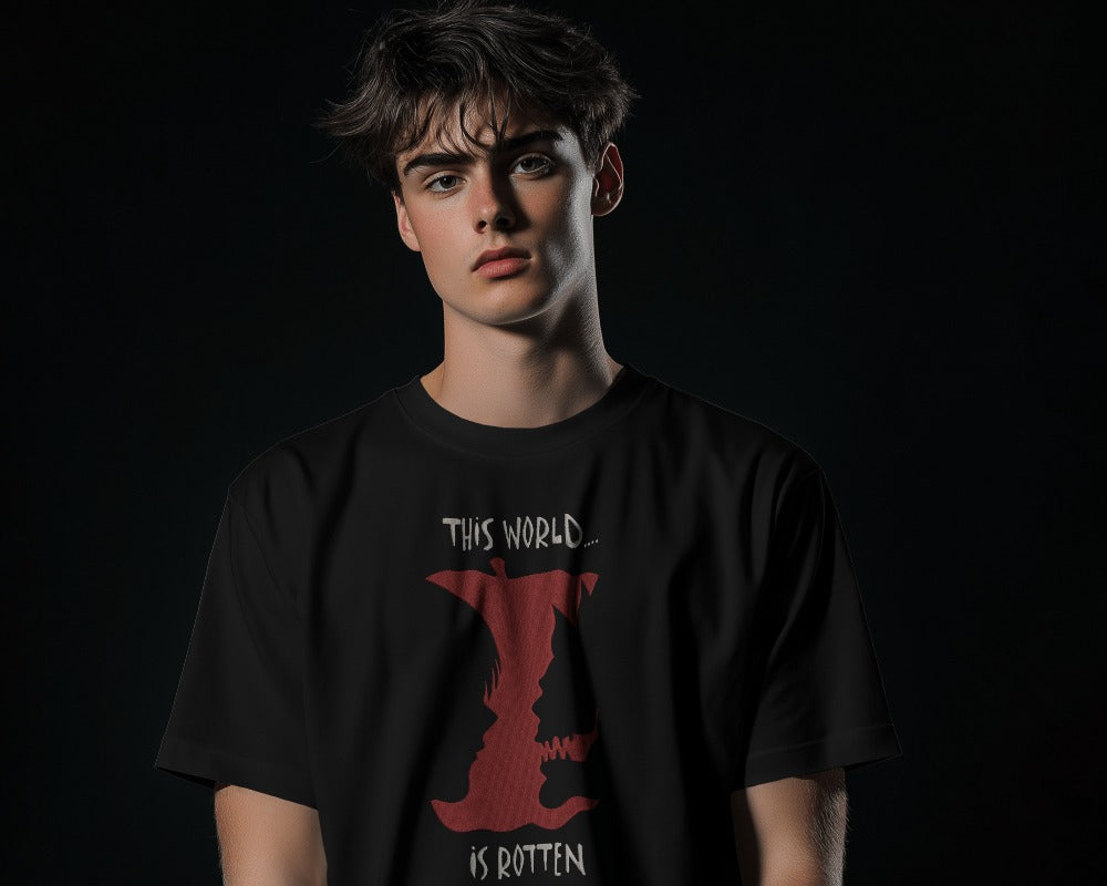 DEATHNOTE 2 Embroidered Oversized TShirt