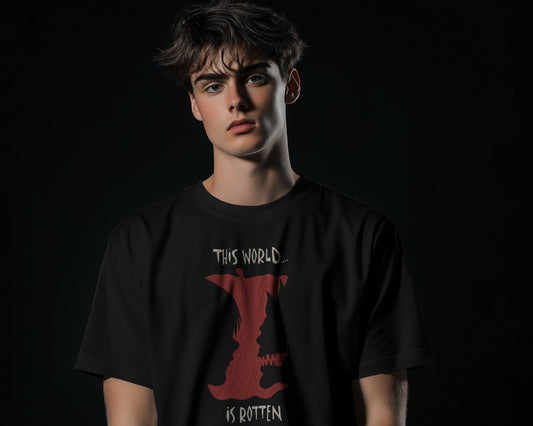 DEATHNOTE 2 Embroidered Oversized TShirt