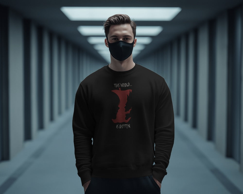 DEATHNOTE 2 Embroidered Oversized Sweatshirt