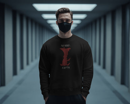 DEATHNOTE 2 Embroidered Oversized Sweatshirt