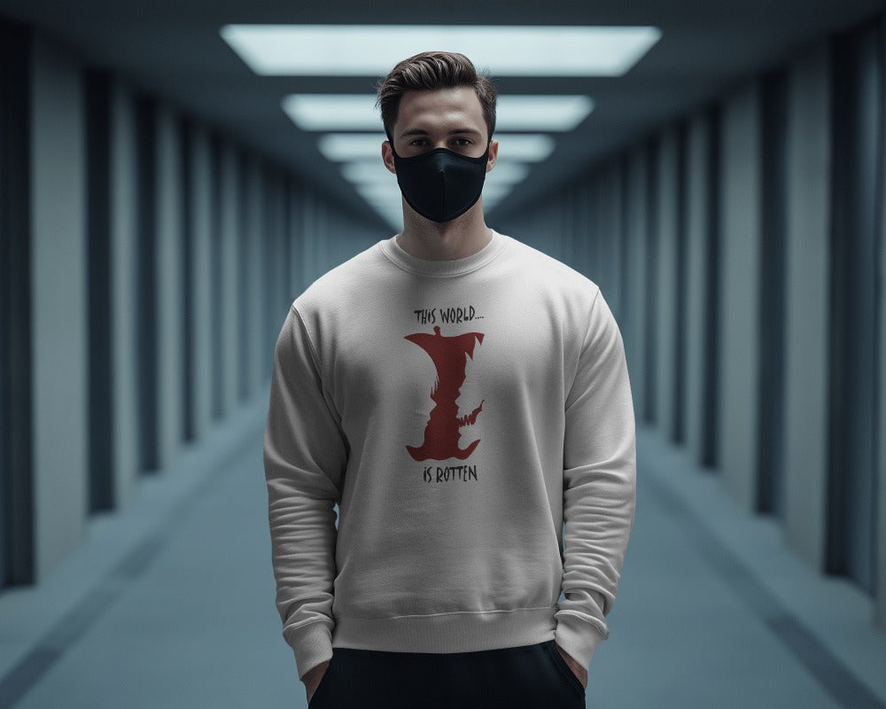 DEATHNOTE 2 Embroidered Oversized Sweatshirt