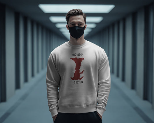 DEATHNOTE 2 Embroidered Oversized Sweatshirt