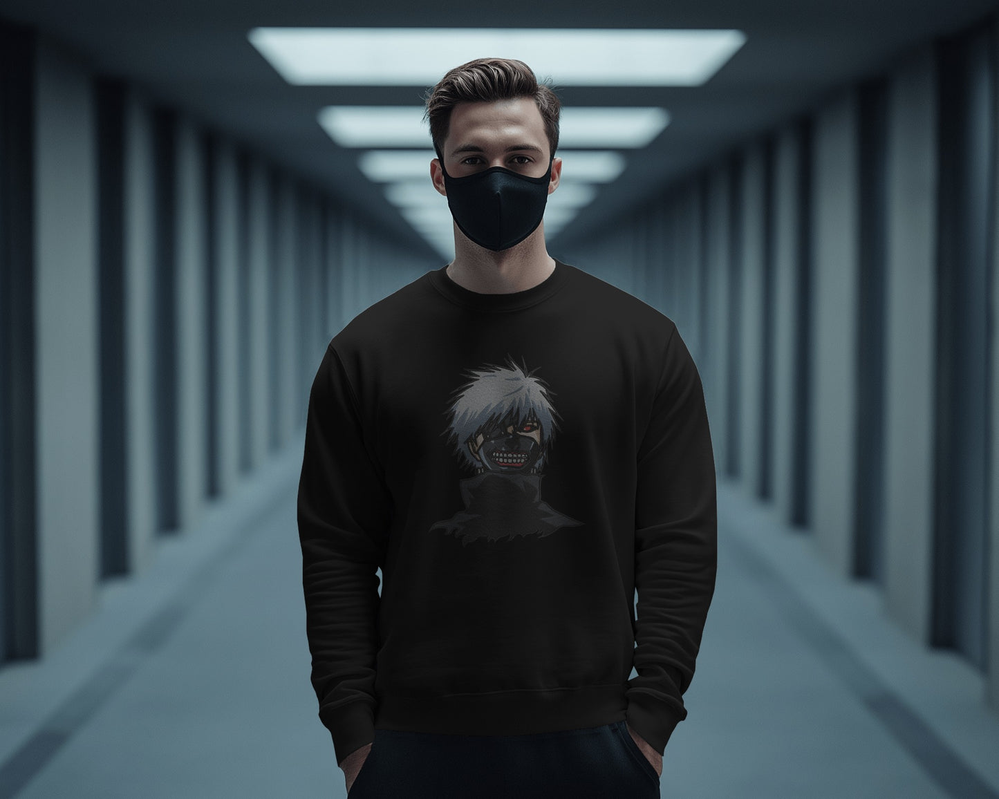 KEN KANEKI Embroidered Oversized Sweatshirt