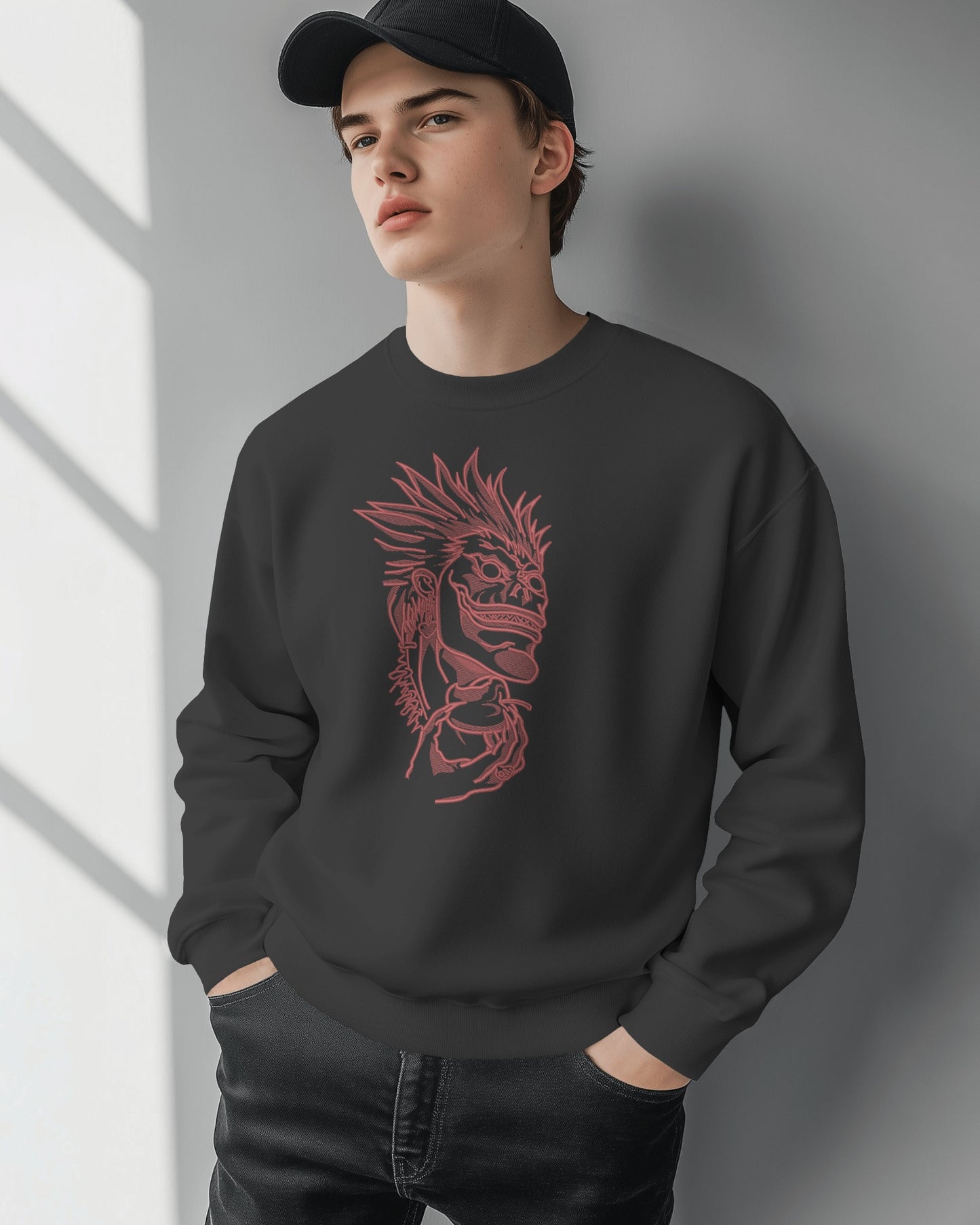 RYUK Embroidered Oversized Sweatshirt