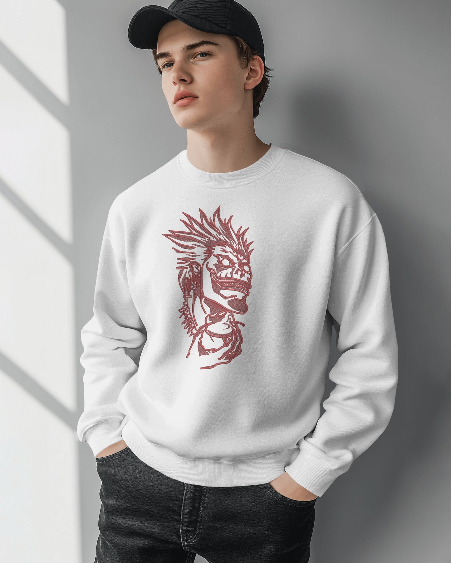 RYUK Embroidered Oversized Sweatshirt