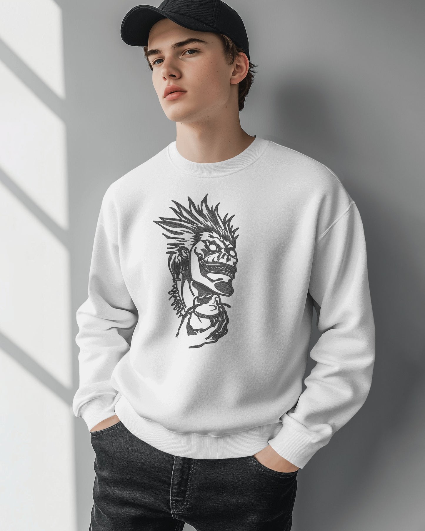 RYUK Embroidered Oversized Sweatshirt