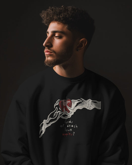 DEATHNOTE 1 Embroidered Oversized Sweatshirt
