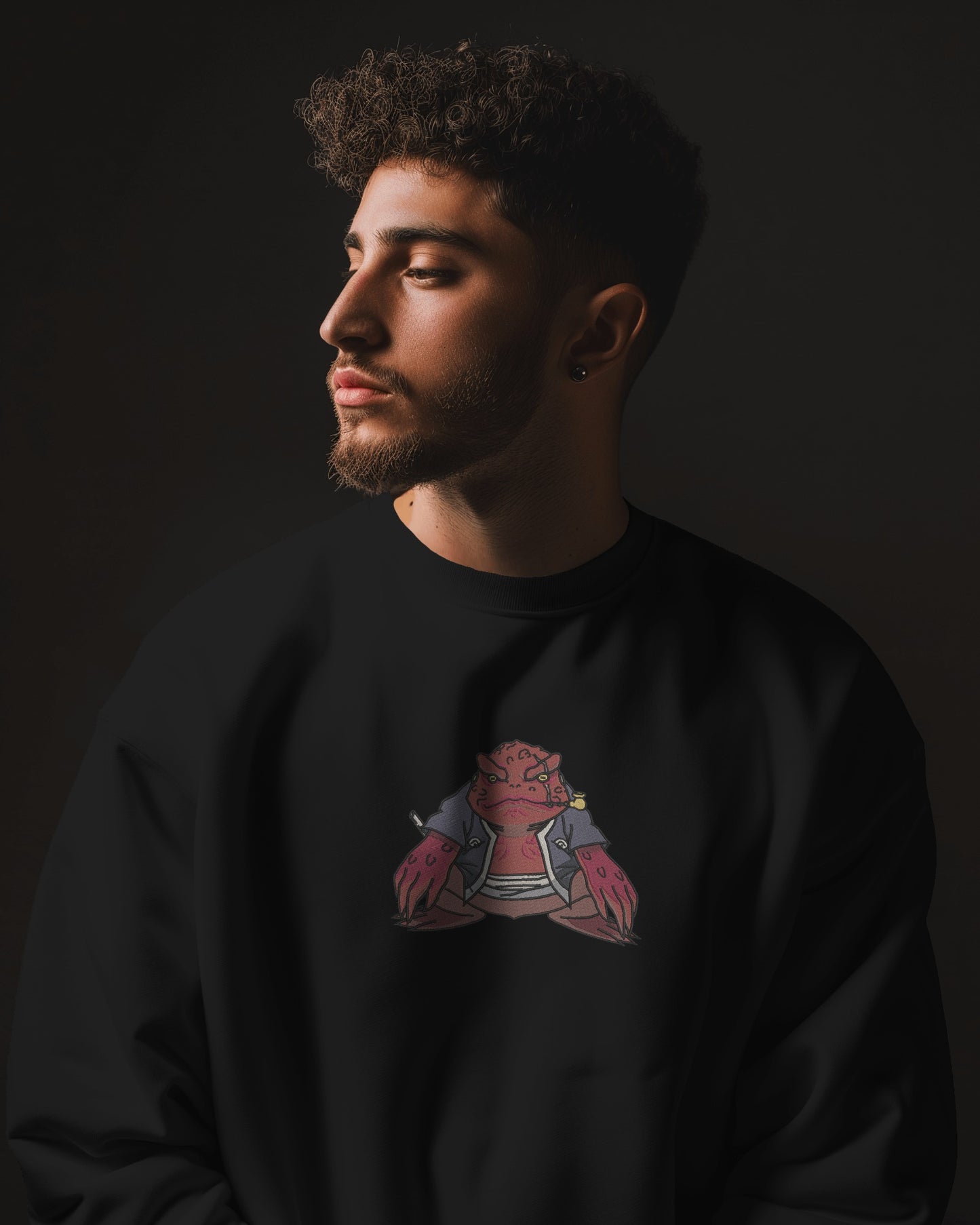 JIRAYA Embroidered Oversized Sweatshirt