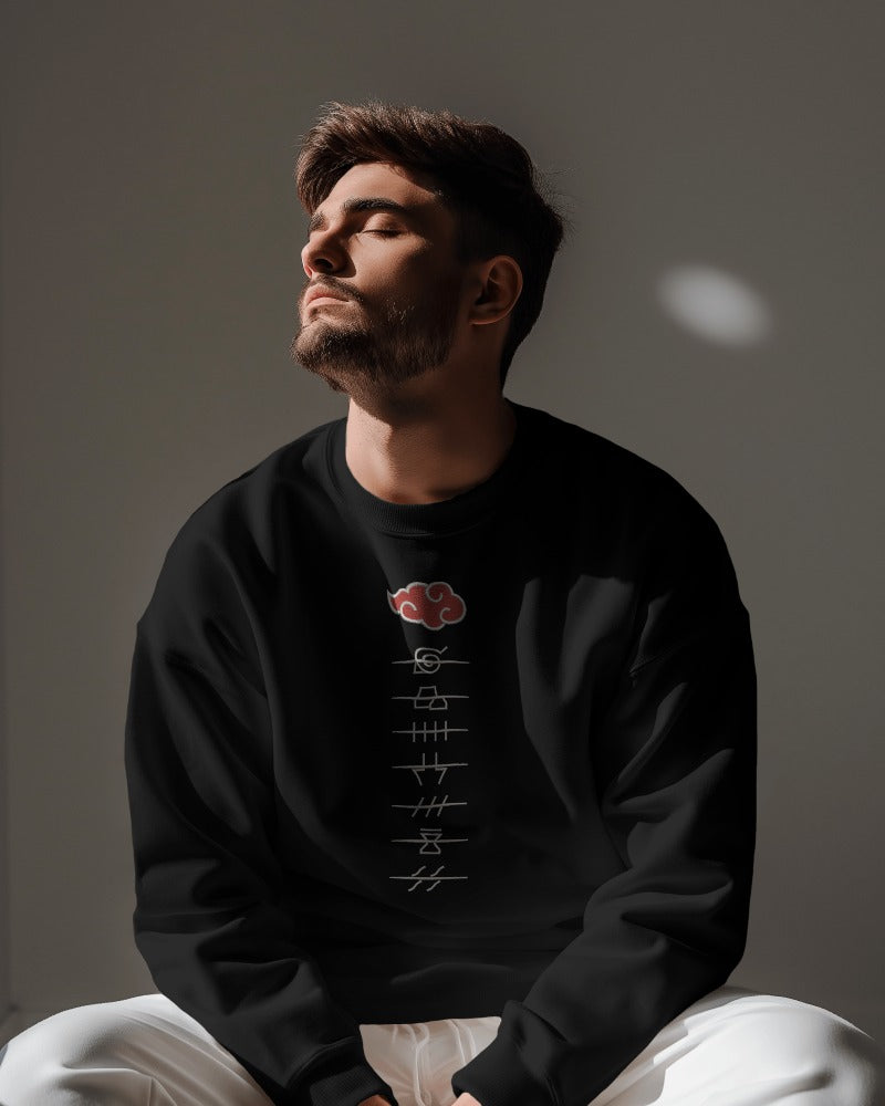 AKATSUKI Embroidered Oversized Sweatshirt