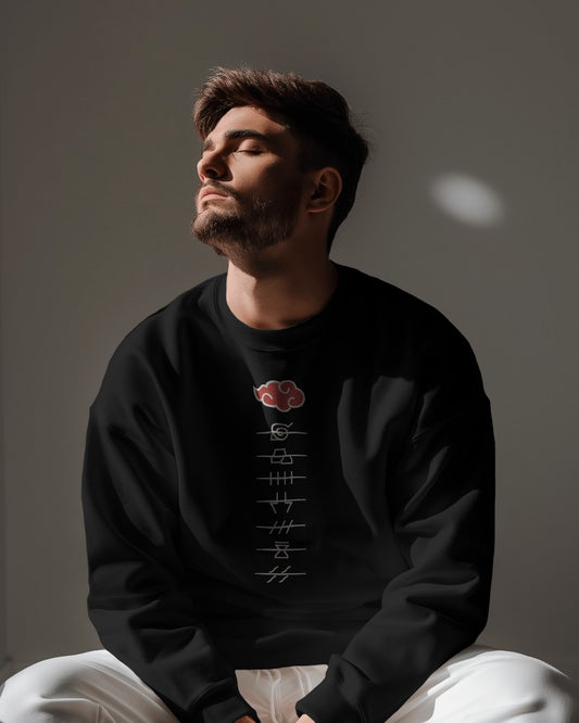AKATSUKI Embroidered Oversized Sweatshirt