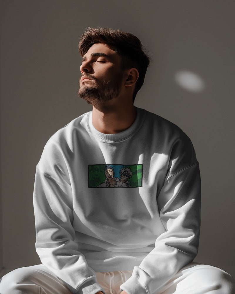 GOJO & GETO Embroidered Oversized Sweatshirt