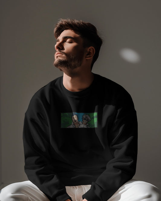 GOJO & GETO Embroidered Oversized Sweatshirt