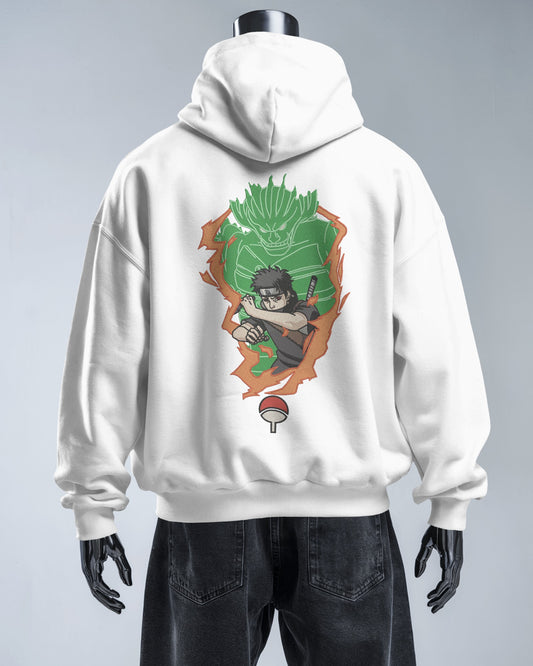 SHISUI UCHIHA Embroidered Oversized Hoodie