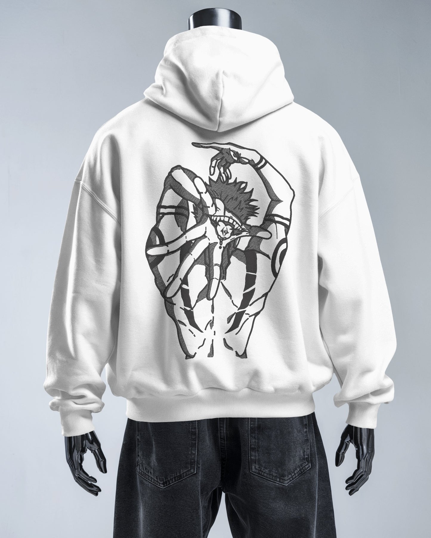 SUKUNA Embroidered Oversized Hoodie