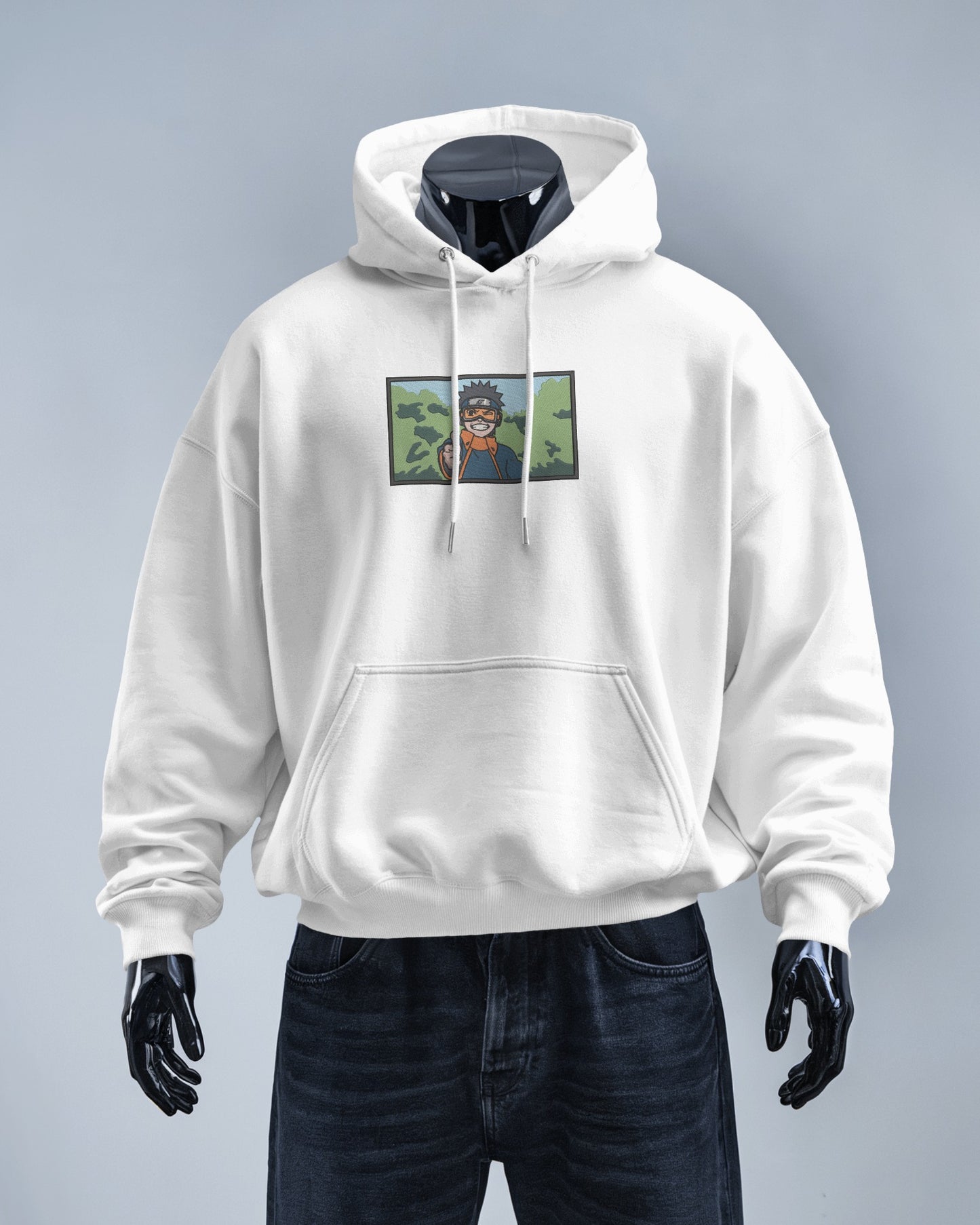 OBITO UCHIHA Embroidered Oversized Hoodie
