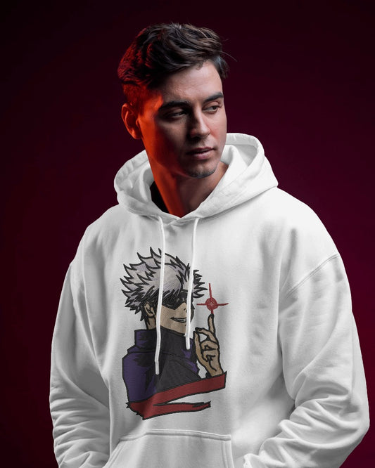 GOJO SATORU Embroidered Oversized Hoodie