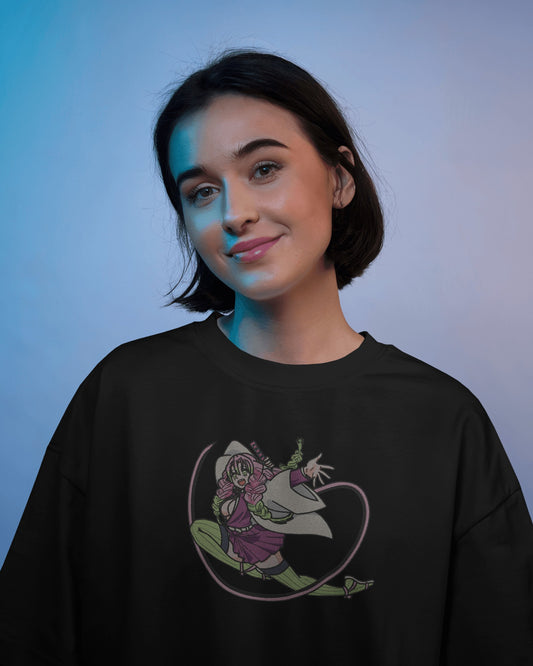 MITSURI KANROJI - LOVE HASHIRA Embroidered Oversized TShirt