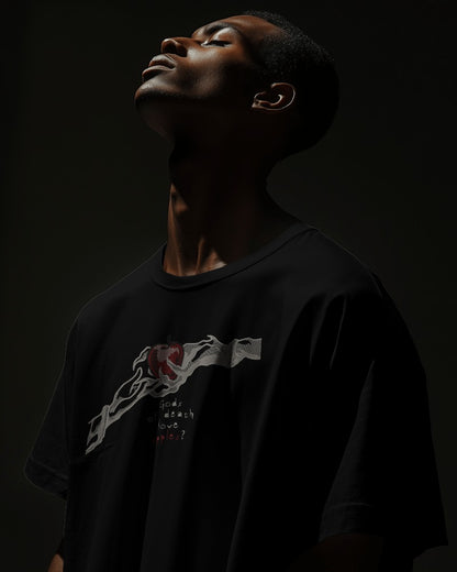 DEATHNOTE 1 Embroidered Oversized TShirt