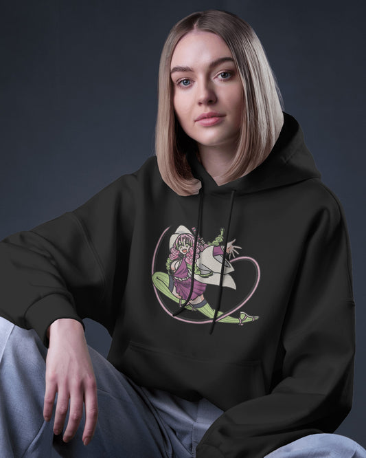 MITSURI KANROJI - LOVE HASHIRA Embroidered Oversized Hoodie