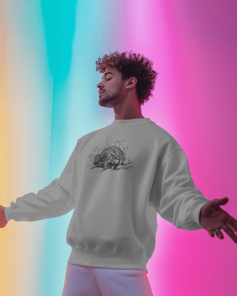 EREN YEAGER Embroidered Oversized Sweatshirt