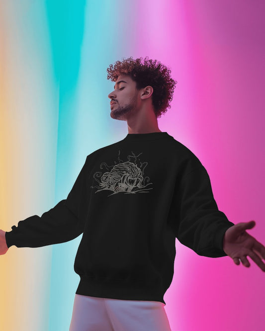 EREN YEAGER Embroidered Oversized Sweatshirt