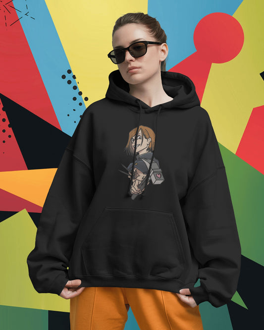 NOBARA KUGISAKI Embroidered Oversized Hoodie