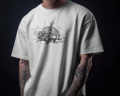 EREN YEAGER Embroidered Oversized TShirt