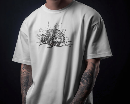 EREN YEAGER Embroidered Oversized TShirt