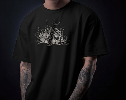 EREN YEAGER Embroidered Oversized TShirt