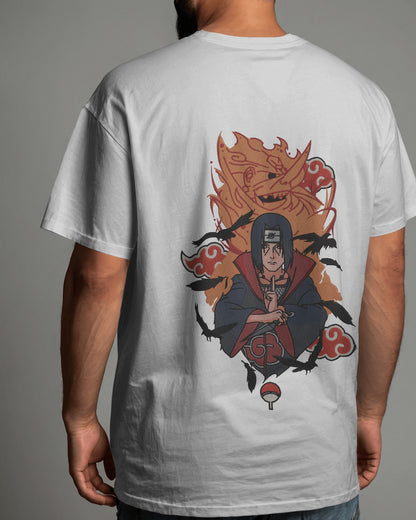 ITACHI UCHIHA-SUSANO Embroidered Oversized TShirt
