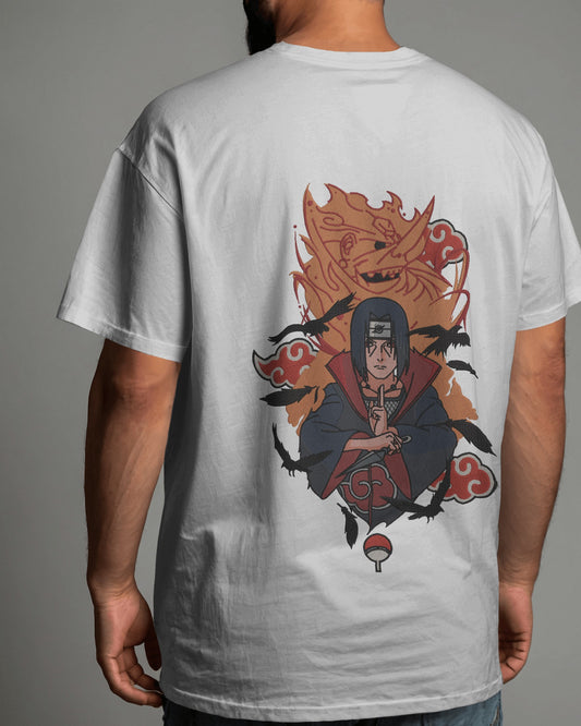 ITACHI UCHIHA-SUSANO Embroidered Oversized TShirt
