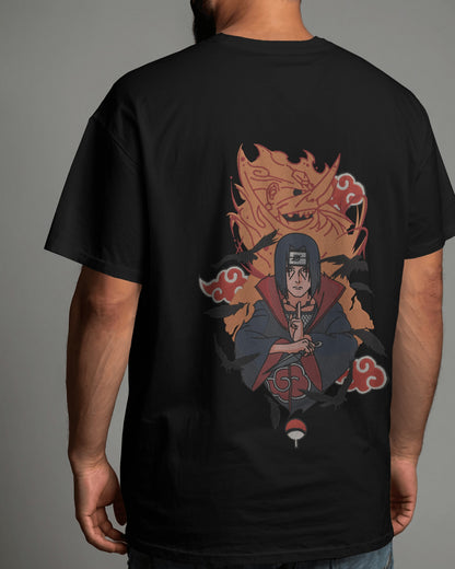 ITACHI UCHIHA-SUSANO Embroidered Oversized TShirt