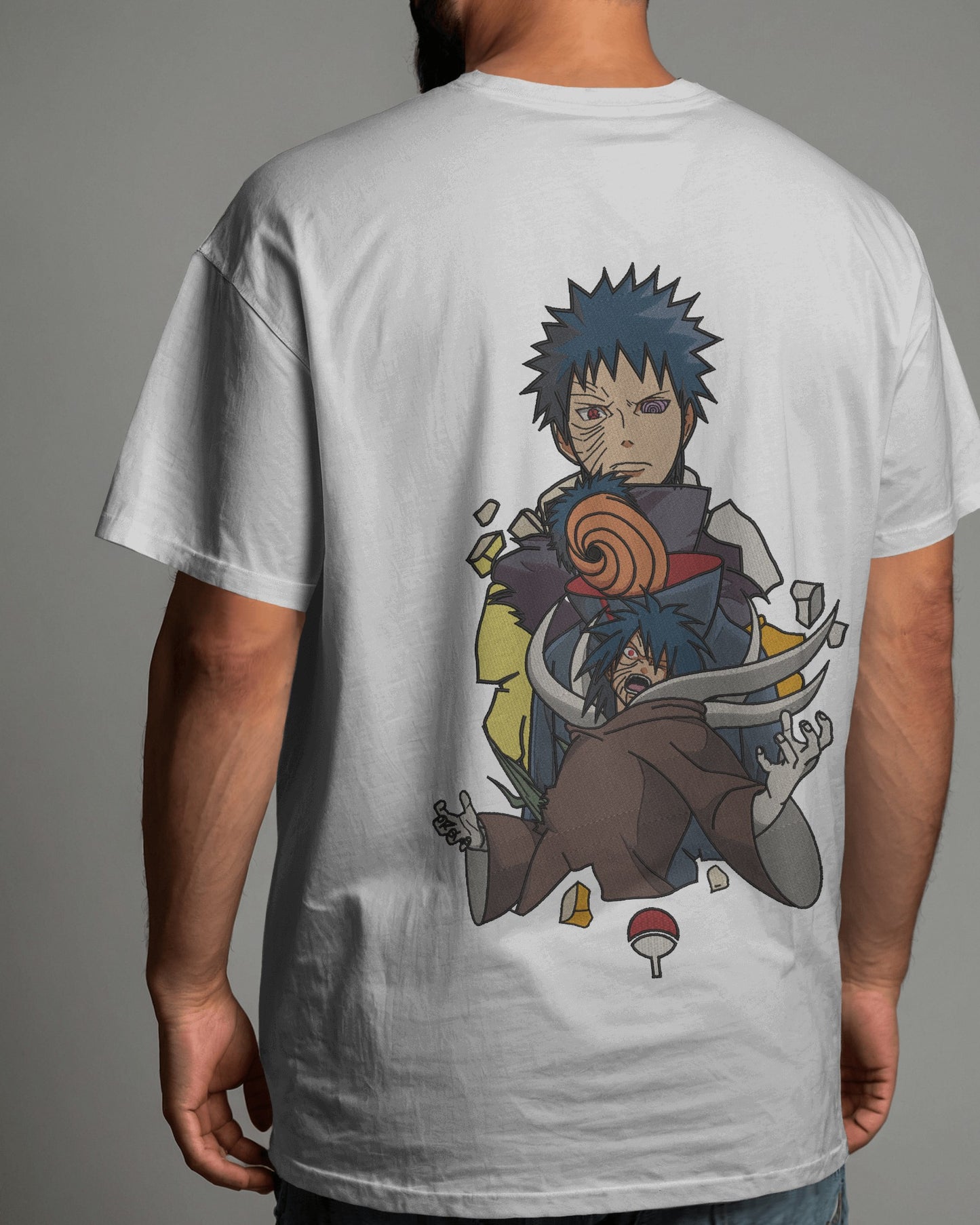 OBITO UCHIHA Embroidered Oversized TShirt