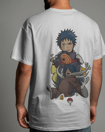 OBITO UCHIHA Embroidered Oversized TShirt