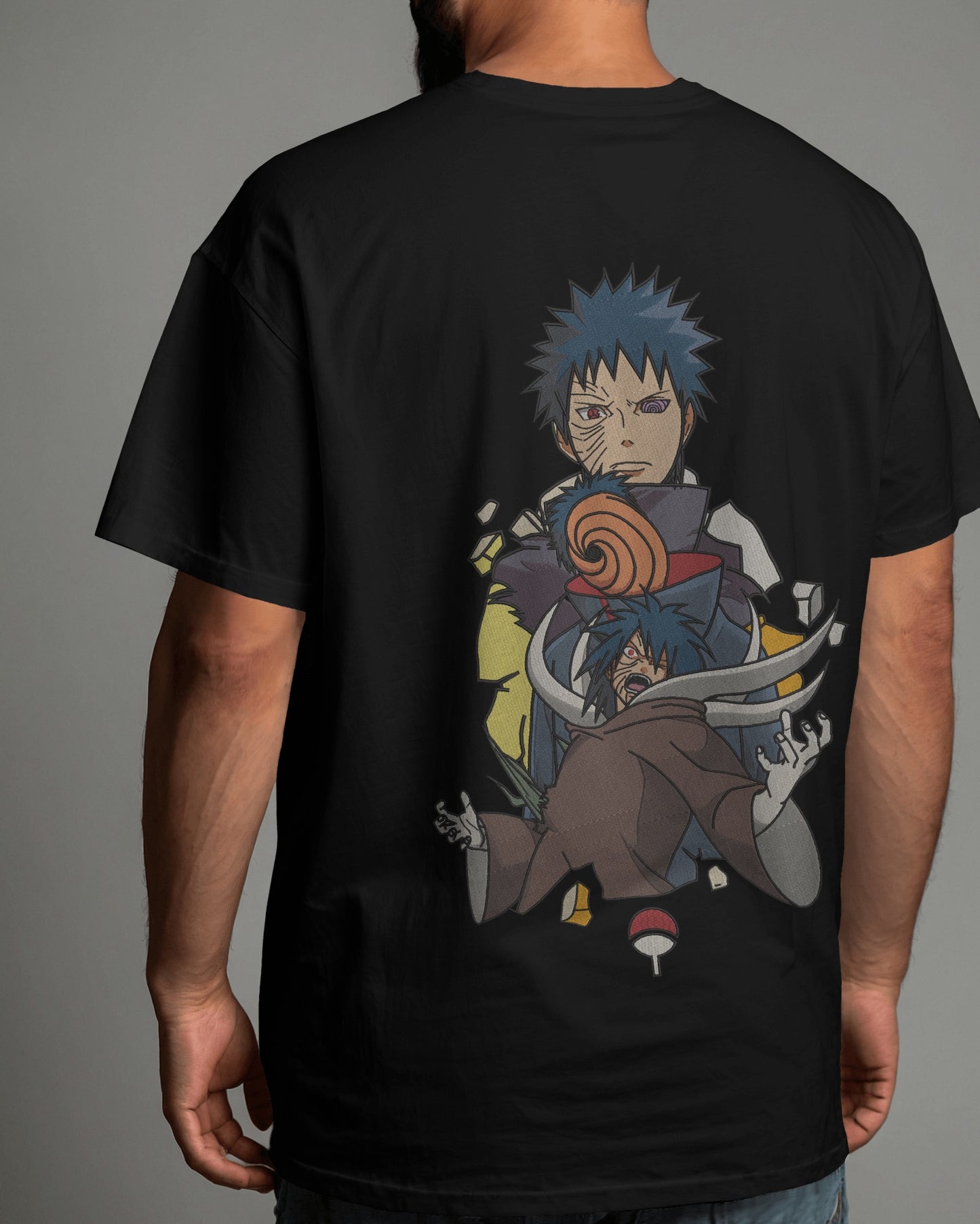 OBITO UCHIHA Embroidered Oversized TShirt